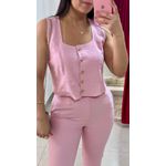 Conjunto Alfaiataria (Calça/Colete) - ROSA 