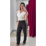 Calça Pantalona Alfaiataria Adidas - PRETA 
