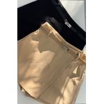 Short Saia Alfaiataria C/ Cinto - PRETO