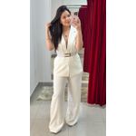 Conjunto Alfaiataria (Pantalona/Max Colete) - OFF WHITE