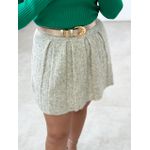 Saia Plissada Tricot - MESCLA