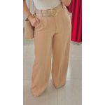 Pantalona Alfaiataria Viscolinho - NUDE