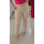 Calça Alfaiataria Zara Com Cinto - NUDE