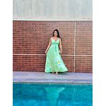 Vestido Longo Estampado - VERDE