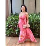 Vestido Longo Estampado - ROSA 