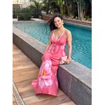 Vestido Longo Estampado - ROSA 