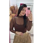 Body Tule - Marrom 