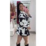 Macaquinho Manga Longa - PRETO E BRANCO
