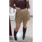 Short Saia franjas - CAMEL