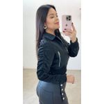 Jaqueta Courino Acetinado - PRETA 