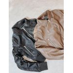 Jaqueta Courino Acetinado - PRETA 