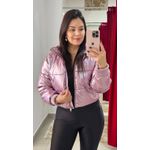 Jaqueta Puffer Metalizada - LAVANDA