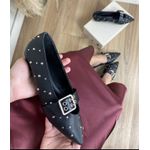 Sapatilha Spikes Preta Bico fino 