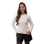 Blusa Tricô Modal Marina Off-White