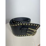 Cinto Lara Boho Preto Taxa Douradas 
