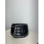 Cinto Lara Boho Preto Taxa Pratas