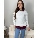 Moletom Lena Branco 