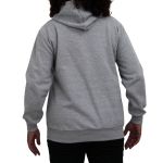 Blusa Avulsa Moletom Feminino Canguru com Capuz Cinza