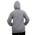 Blusa Avulsa Moletom Feminino Canguru com Capuz Cinza