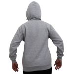 Blusa Avulsa Moletom Feminino Canguru com Capuz Cinza