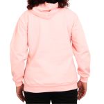Blusa Avulsa Moletom Feminino Canguru com Capuz Rosa Bebê