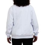 Blusa Avulsa Moletom Feminino Gola Careca Branco