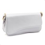 Bolsa Feminina Baguete Branca