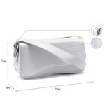 Bolsa Feminina Baguete Branca