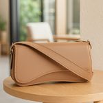 Bolsa Feminina Baguete Nude