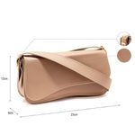 Bolsa Feminina Baguete Nude