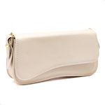 Bolsa Feminina Baguete Off White