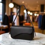 Bolsa Feminina Baguete Preta