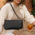 Bolsa Feminina Baguete Preta