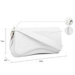 Bolsa Feminina Baguete Ombro Branca