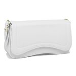 Bolsa Feminina Baguete Ombro Branca