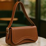 Bolsa Feminina Baguete Ombro Caramelo