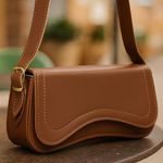 Bolsa Feminina Baguete Ombro Caramelo