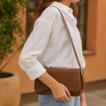 Bolsa Feminina Baguete Ombro Caramelo