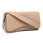 Bolsa Feminina Baguete Ombro Nude