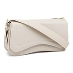 Bolsa Feminina Baguete Ombro Off White