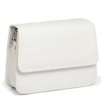 Bolsa Feminina Pequena Croco Branca