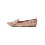 Mocassim Feminino Confort Bico Fino Couro Legítimo Nude