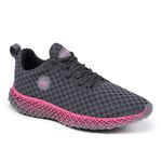 Tênis Feminino Academia Esportivo Grafite e Pink