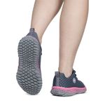 Tênis Feminino Academia Esportivo Grafite e Pink
