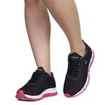 Tênis Esportivo Academia Preto e Pink
