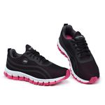 Tênis Esportivo Academia Preto e Pink