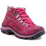 Bota Adventure Feminina Couro Legítimo Bordô