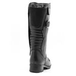 Bota Motociclista Feminina Couro Legítimo Preto