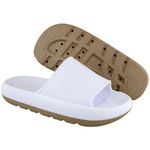 Chinelo Nuvem Anatômico Macio Ortopédico Flexível Confortável Branco