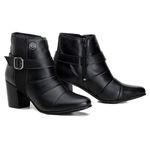 Bota Feminina Montaria Social Cano Curto Preto